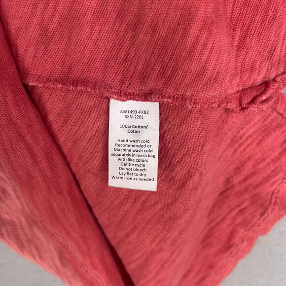 ATM Tank Womens Small Pink Red Heather Anthony Thomas Melillo Cotton Slub Jersey - Picture 12 of 13